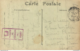 NÂ°37848 Z -cachet Censure NÂ°6587 - Guerre De 1914-18