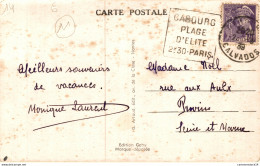 NÂ°37841 Z -oblitÃ©ration Machine Daguin -Cabourg Plage D'Elite-1939- - Mechanical Postmarks (Advertisement)