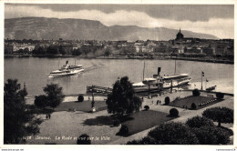 NÂ°38467 Z -cpa GenÃ¨ve -la Rade Et Vue Sur La Ville- - Genève