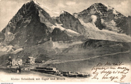 NÂ°38469 Z -cpa Kleine Schneideck Mit Eiger Und MÃ¼nch - Autres & Non Classés