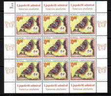 Bosnia: HP Mostar 2002 Fauna Butterflies Mi.No,101 Mini Sheet (9) MNH - Bosnia And Herzegovina