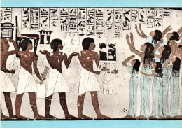 EGYPTE - Le Musée égyptien - Le Caire - Chapelle De Ramose - Procession Funéraire Et Pleureuses - Carte Postale Ancienne - Cairo