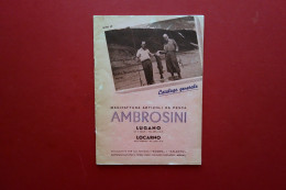 Catalogo Ambrosini Lugano Locarno Manifattura Articoli Da Pesca 1950 Illustrato - Unclassified