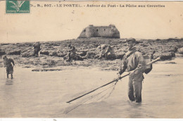 (CPA) LE PORTEL   Autour Du Port La Peche Aux Crevettes - Le Portel