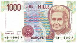 1000 LIRE MARIA MONTESSORI SERIE SOSTITUTIVA XE 01/12/1997 FDS - Other & Unclassified