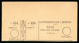 1880, Téléphone YT N° 21*, Superbe Qualité Haut De - Telegraph And Telephone