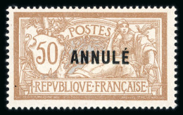 1911 (tirage), Type Merson 50c, Y&T N° 120-CI *, Signature - Cursussen