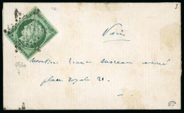 1850, Cérès Non Dentelé 15 Centimes Vert Foncé Y&T - 1849-1876: Période Classique