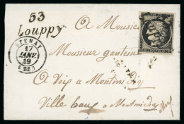 1849, Lettre De Louppy (Meuse) Pour Montmédy, - 1849-1876: Période Classique