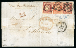1850, Lettre De Paris Pour Lisbonne (Portugal) - 1849-1876: Klassieke Periode