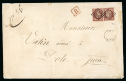 1849, Lettre Recommandée De Angers (Maine Et Loire) - 1849-1876: Période Classique