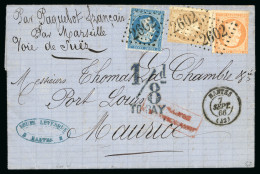 1866, Lettre De Nantes (Loire Atlantique) Pour Port Louis - 1849-1876: Periodo Clásico