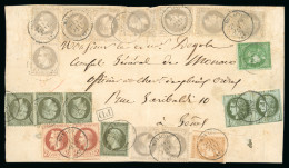 1871, Devant De Lettre Envoyée Au Consul Général De Monaco à Genes (Italie), - 1849-1876: Période Classique