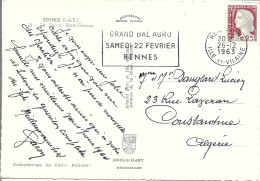 72  ---  35  RENNES  Grand Bal Agro Samedi 22 Février - Mechanical Postmarks (Advertisement)