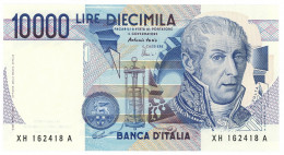 10000 LIRE B. D'ITALIA ALESSANDRO VOLTA SERIE SOSTITUTIVA XH 21/12/1999 FDS - Other & Unclassified