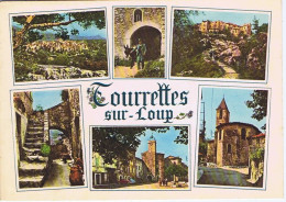 ALPES-MARITIMES - TOURRETTES-su-LOUP En 6 Vues  - Centre Artistique Et Artisanal - Edirions Photoguy - N° D. 572 - Other & Unclassified