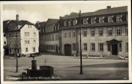 CPA Weimar In Thüringen, Frauenplan Mit Goethe Museum, Gasthaus Zum Weißen Schwan - Other & Unclassified