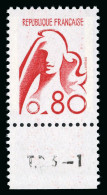 1975, Non émis De La Marianne De Béquet 80 Centimes, - 1971-1976 Maríanne De Béquet