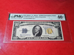 1934 USA $10 DOLLARS *NORTH AFRICA NOTE* UNITED STATES BANKNOTE PMG 40 EPQ BILLETE USA COMPRA MULTIPLE CONSULTAR - Biljetten Van De Verenigde Staten (1928-1953)