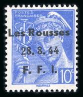 Les Rousses (Jura): Types Mercure, Pétain, Série Mayer - Liberation
