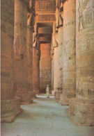 EGYPTE - Colonnes Hathoriques Au Temple - Giant Pillars In Hathor Temple - Animé - Carte Postale Ancienne - Autres & Non Classés