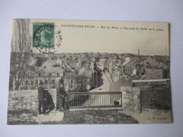 Cpa...Avesnes-sur-Helpe...(nord)...rue De Mons...vue Prise Du Jardin De La Prison...1906...animée... - Avesnes Sur Helpe