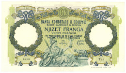 20 FRANCHI REGNO D'ITALIA E ALB. BANCA NAZIONALE D'ALBANIA GIUGNO 1939 SPL- - Zonder Classificatie