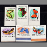 BB3771 Hungary 1959 Various Butterflies 6V Impref MNH - Unused Stamps