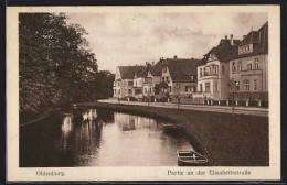 AK Oldenburg / Oldenburg, Partie An Der Elisabethstrasse  - Oldenburg