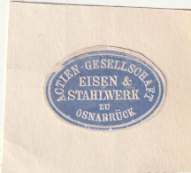 103-Actien-Gesellschaft Eisen & Stahlwerk Zu Osnabrück - Autres & Non Classés