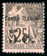 French Colonies - Congo: French Congo Including 1891 5c On 1c, 5c On 25c, 15c On 25c (vertical Surch)... - Gebruikt