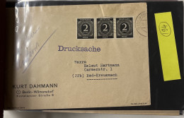 Germany - Allied Occupation: 1946-48, Group Of 97 Covers With “Numbers” And “Workers” Issues - Other & Unclassified