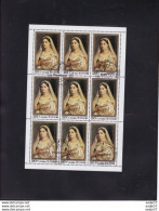 Korea 1984, SC #2362-64,3 Blocks Of 9, Raphael, Painting Used - Sonstige & Ohne Zuordnung