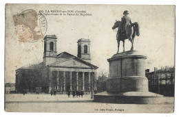 85  La Roche Sur Yon - Eglise Saint Louis Et La Statue De Napoleon - La Roche Sur Yon