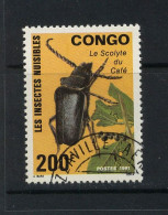 CONGO - Y&T N° 909° - Insecte - Scolyte Du Café - Afgestempeld