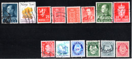 Norvège  ( 14 Timbres Obliteres ) - Other & Unclassified