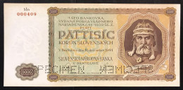 Slovacchia  Slovakia 5000 KORUN 1944 Specimen P#14s LOTTO 394 - Slowakei