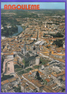 Carte Postale Toilée 16. Angoulème Vue Aérienne   Très Beau Plan - Angouleme