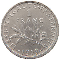 FRANCE FRANC 1919 #s106 0147 - 1 Franc