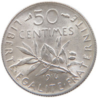 FRANCE 50 CENTIMES 1916 #s106 0253 - 50 Centimes