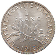 FRANCE 1 FRANCS 1918 TOP #s110 0219 - 1 Franc