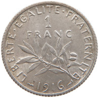 FRANCE 1 FRANCS 1916 TOP #s110 0229 - 1 Franc