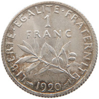 FRANCE 1 FRANCS 1920 TOP #s110 0217 - 1 Franc