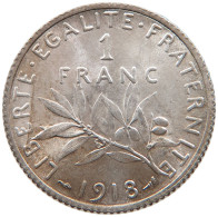 FRANCE 1 FRANCS 1918 TOP #s110 0223 - 1 Franc