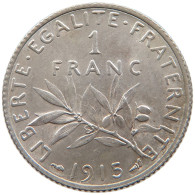 FRANCE 1 FRANCS 1915 TOP #s110 0225 - 1 Franc