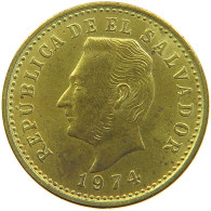 EL SALVADOR 2 CENTAVOS 1974 #s107 0175 - El Salvador