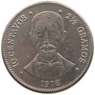 DOMINICAN REPUBLIC 10 CENTAVOS 1978 #s106 0515 - Dominicana