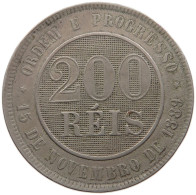 BRAZIL 200 REIS 1893 #s106 0427 - Brasile