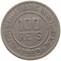 BRAZIL 100 REIS 1919 #s106 0443 - Brésil