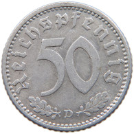 GERMANY 50 REICHSPFENNIG 1939 D #t036 0093 - 50 Reichspfennig